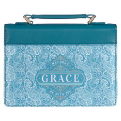 Image of BC: Fashion Teal/Paisley Printed God’s Grace – Medium