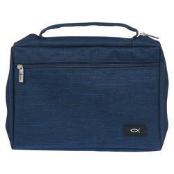 Image of BC: Value Navy Ichthus Patch – Medium