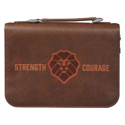 Image of BC: Classic Brown Lion Strength & Courage Josh. 1:9 – Medium