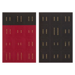 Image of Bible Indexing Tabs Black & Red w/Gold Foil