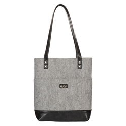 Image of Bible Tote Gray/Black The Plans Badge Jer. 29:11
