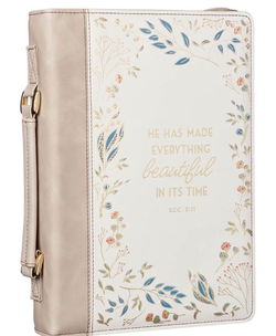 Image of Bible Cover Fashion Cream/Taupe Everything Beautiful Ecc. 3:11