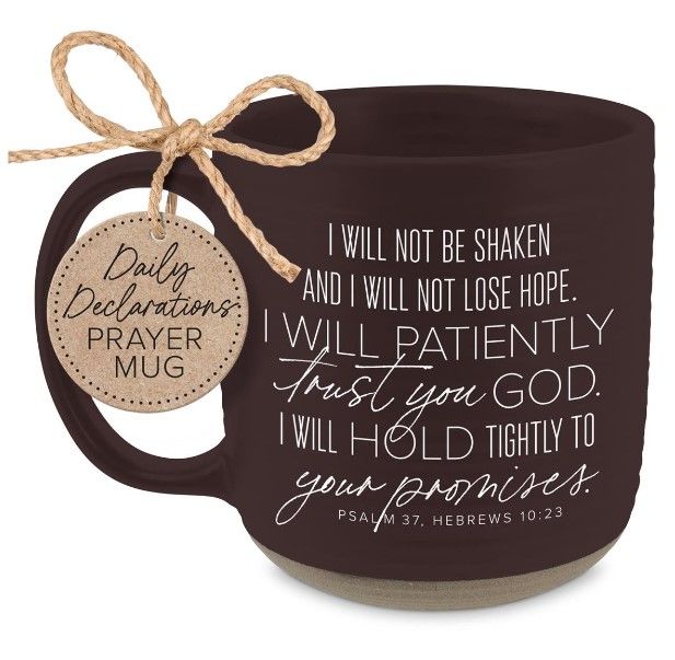 Image of Ceramic Mug Amen Hope and Trust – Black