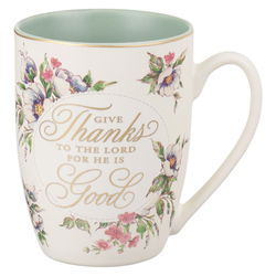 Image of Give Thanks to the Lord Coffee Mug (White Ceramic)