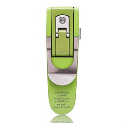 Image of Green Hydraulic Pop-Up Book Light -Psalm 119:105