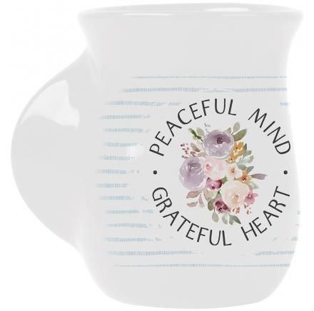 Image of Cozy Cup- Peaceful Mind Grateful Heart- Discontinued
