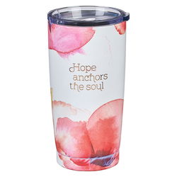 Image of DWSO SS Travel Mug Coral Poppies Hope