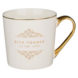 Image of Mug White Give Thanks Ps. 106:1