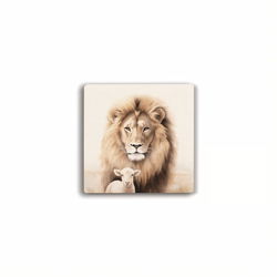 Image of Faith Collection Coaster – Lion & Lamb