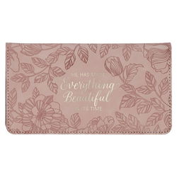 Image of Checkbook Wallet Pink Everything Beautiful Ecc. 3:11