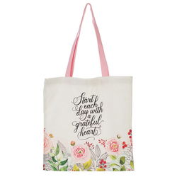 Image of Tote Canvas Start Each Day With A Grateful Heart