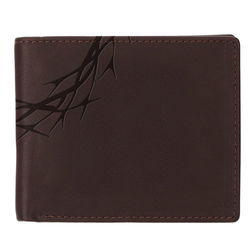 Image of Wallet Leather Brown Crown of Thorns/Amazing Grace