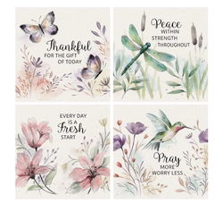 Image of Coaster 4′ Sq Nat. Faith Set