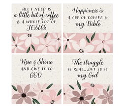 Image of Coaster 4′ Sq Relig Floral Set