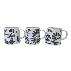 Image of 3 Asst Embossed Mugs (Sold Individually)