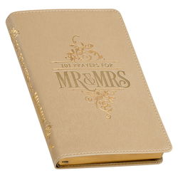 Image of 101 Prayers for Mr. & Mrs. Gold Faux Leather Prayer Book