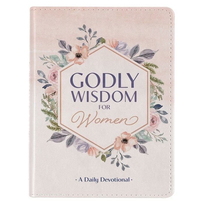 Image of Godly Wisdom for Women White Leather Devotional