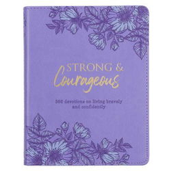 Image of Devotional Strong & Courageous Faux Leather