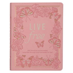 Image of Devotional Live Free Pink Faux Leather