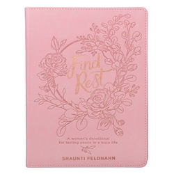 Image of Gift Book Find Rest Faux Leather