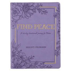 Image of Gift Book Find Peace for Moms Faux Leather