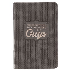 Image of Pocket Bible Devotional for Guys Faux Leather
