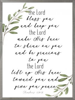 Image of Farmhouse Grey The Lord Bless You 18×24