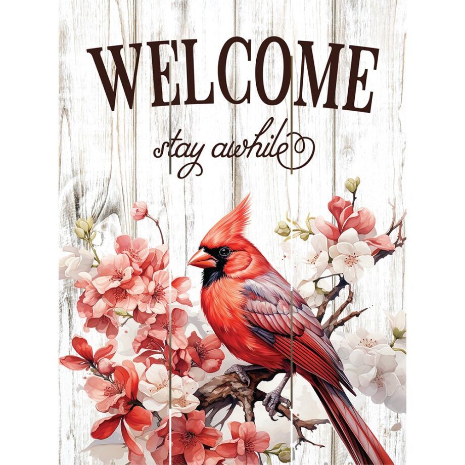 Image of Pallet Art Welcome – Stay Awhile 9×12