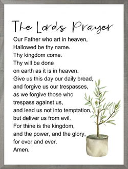 Image of Farmhouse Grey The Lords Prayer 18×24