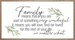 Image of Farmhouse Brown Family No Matter What 16×30