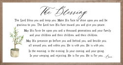 Image of Farmhouse Brown The Blessing 16×30