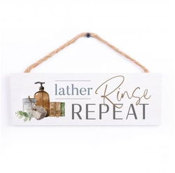 Image of String Sign Lather Rinse Repeat 10 x 3′