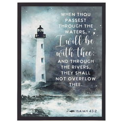 Image of Thin Frame Rectangle – Be With Thee Lighthouse 18’x24’x0.75′
