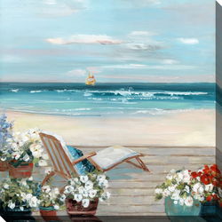 Image of Canvas Beach House View 24×24