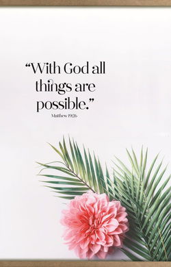 Image of With God Canvas Wall Hanging 12′ x 8′