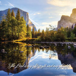 Image of Tranquil Mountains Wall Plaque 18′ x 18′