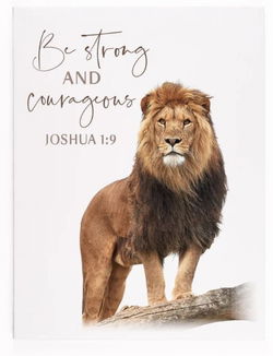 Image of Be Strong and Courageous Canvas 12 x 15.75