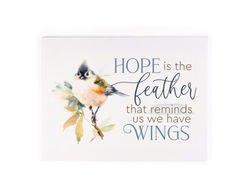 Image of Hope is the Feather Canvas Wall Art