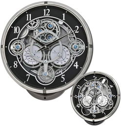 Image of Chronograph Clock – Black/Silver