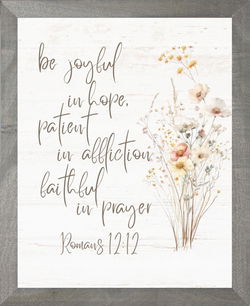 Image of Farmhouse Grey Be Joyful In Hope 8×10