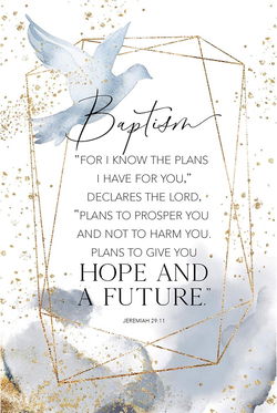 Image of Baptism Plaque For I Know the Plans