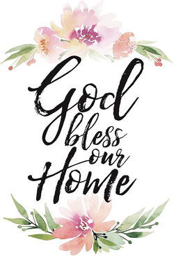Image of God Bless Our Home Plaque