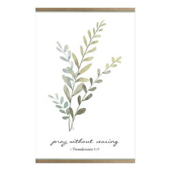 Image of Canvas Hanging Wall Art – Pray Without Ceasing 18’x12′