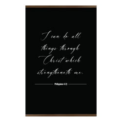 Image of Canvas Hanging Wall Art – Phillipians 4:13 – 18’x12′