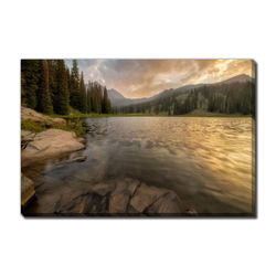 Image of Lake Irwin – Canvas Art – 38″x60″