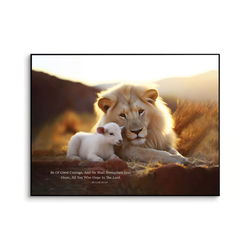 Image of Wall Plaque – Be Of Good Courage – 12’x16′
