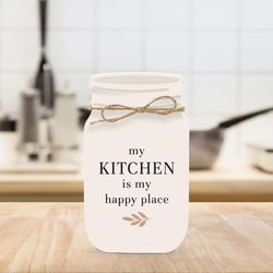 Image of My Kitchen Is My Happy Place Shape – 3’x6′