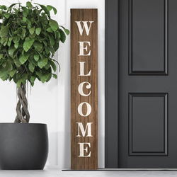 Image of Rustic Welcome Porch Leaner