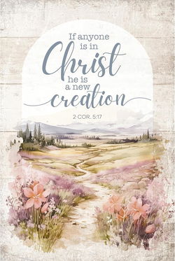 Image of If Anyone Is In Christ Plaque 4’x6′