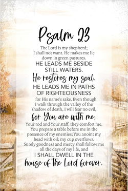 Image of Psalm 23 Plaque 6’x9′